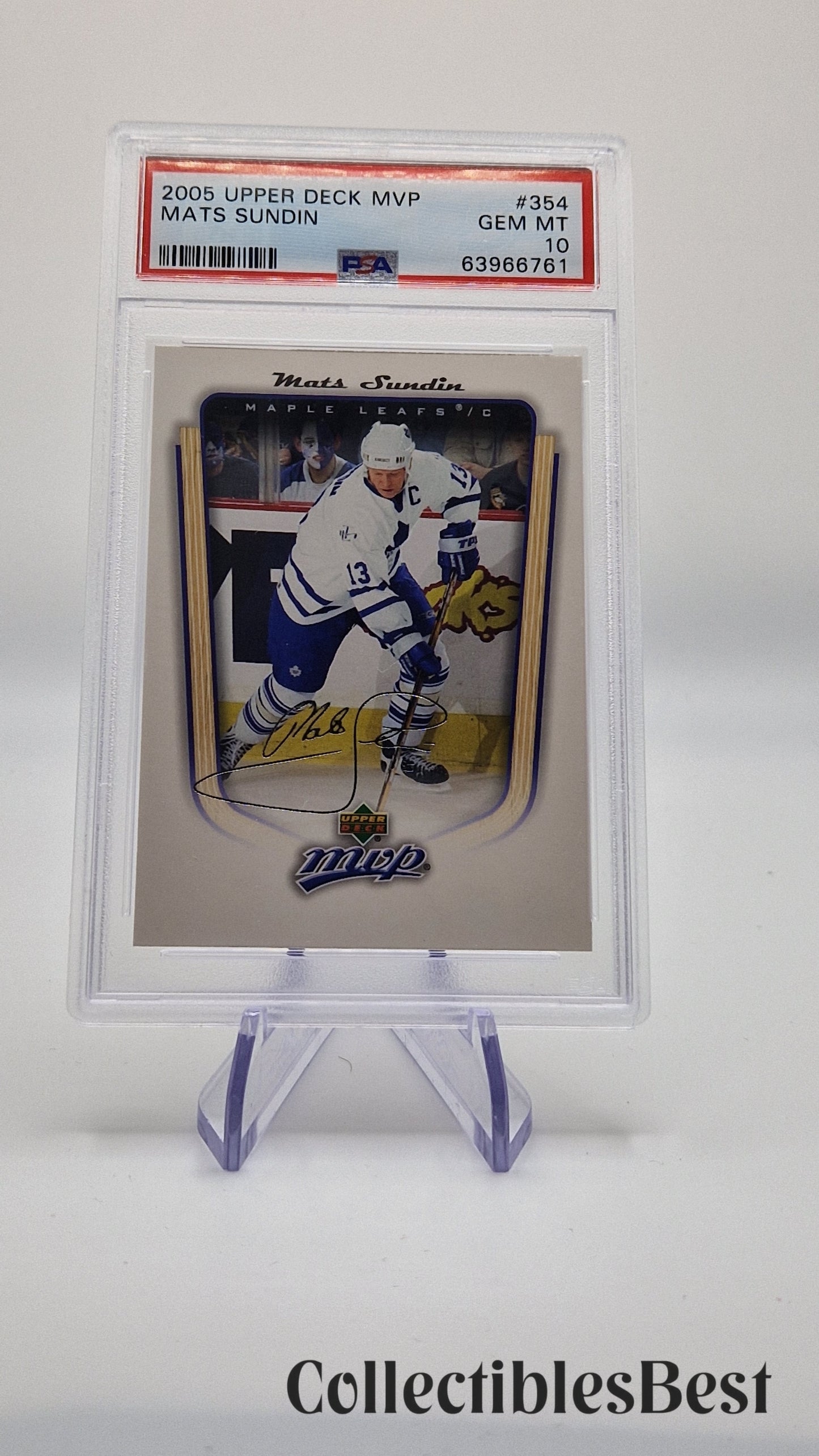 2005 Upper Deck MVP Mats Sundin #354 PSA 10