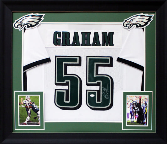 Eagles Brandon Graham authentisch signiertes, gerahmtes Trikot