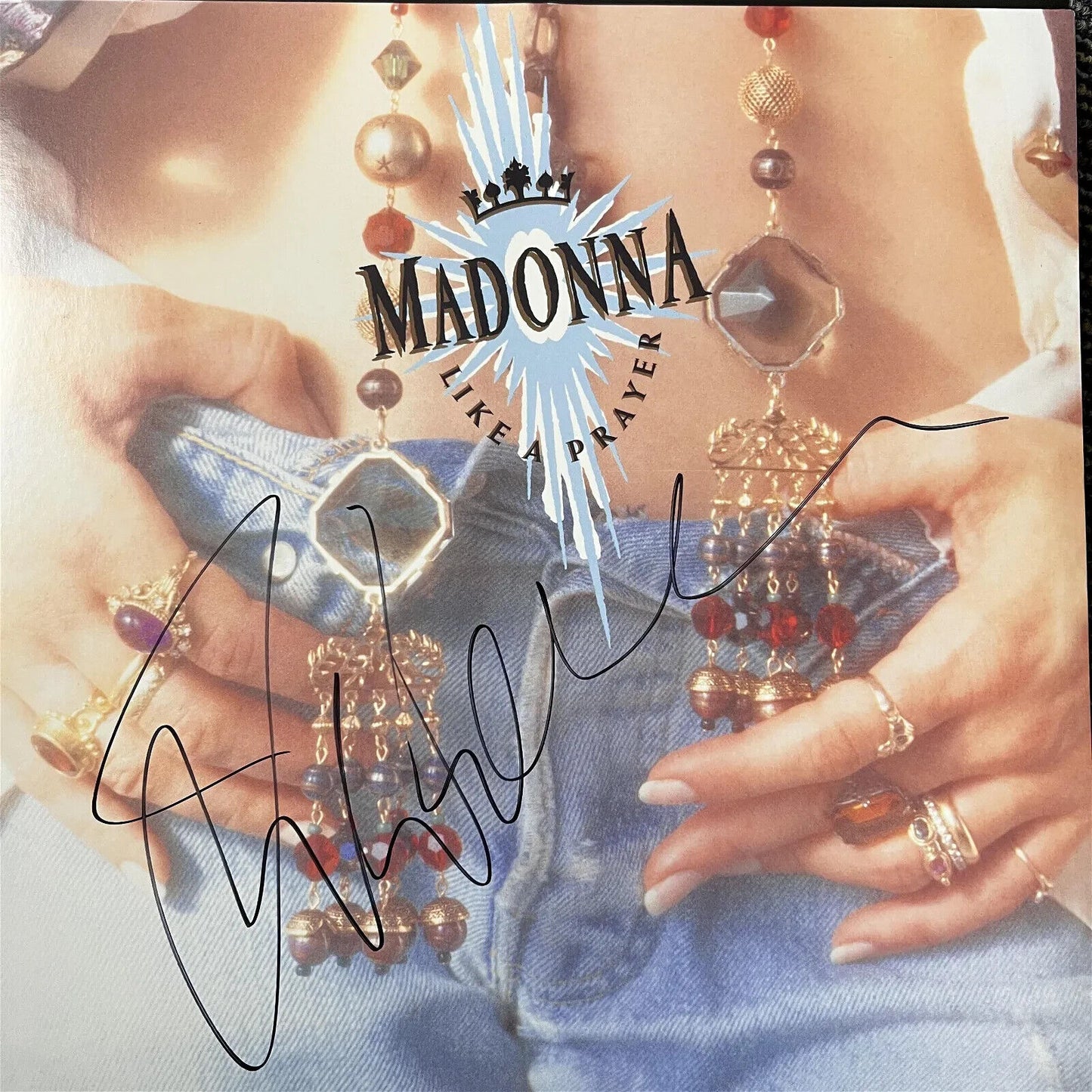 Madonna signiert Albumcover ICZ Dave Norman COA