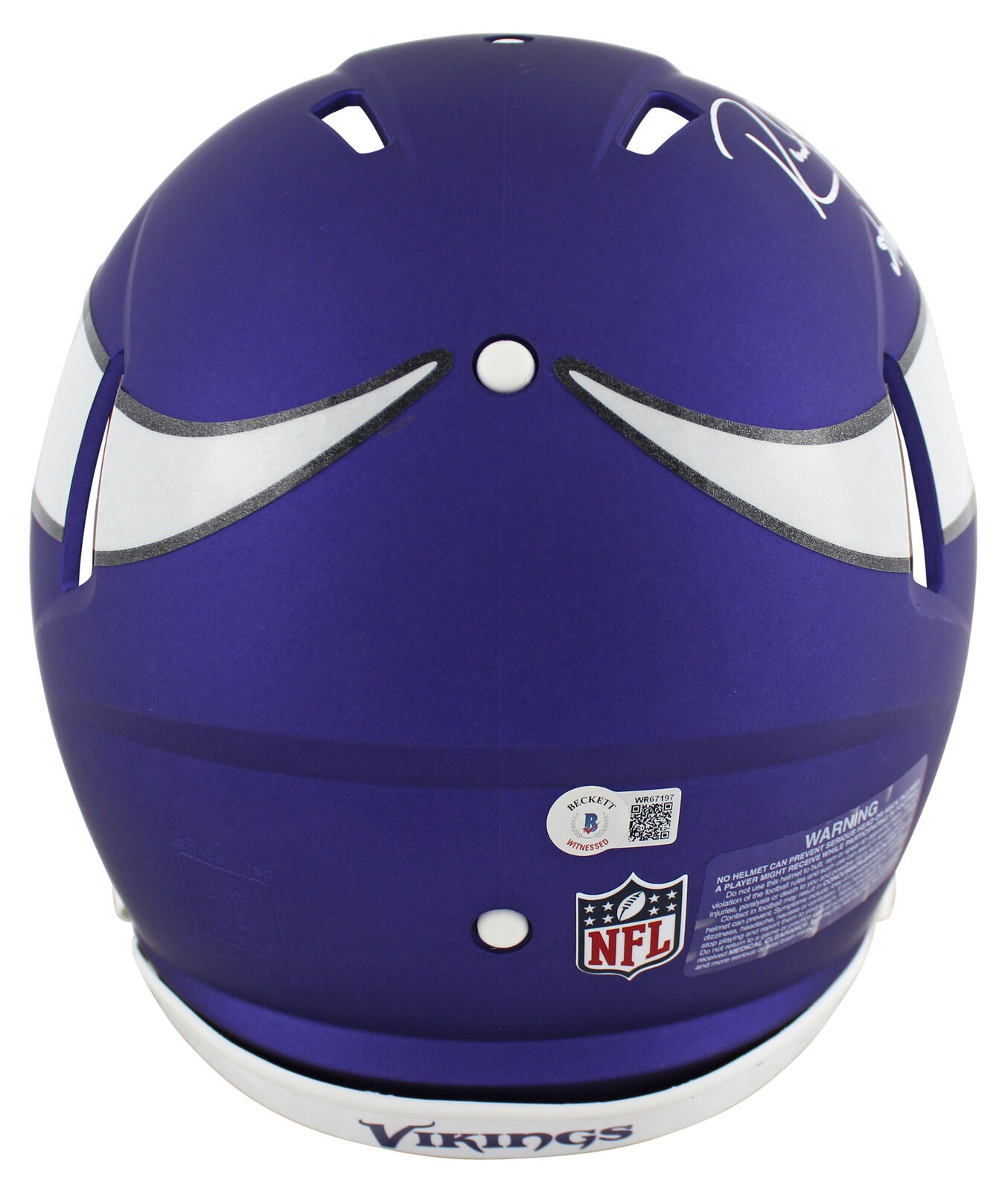 Vikings Randy Moss ""SCH"" authentisch signierter Full Size Speed Proline Helm in voller Größe BAS