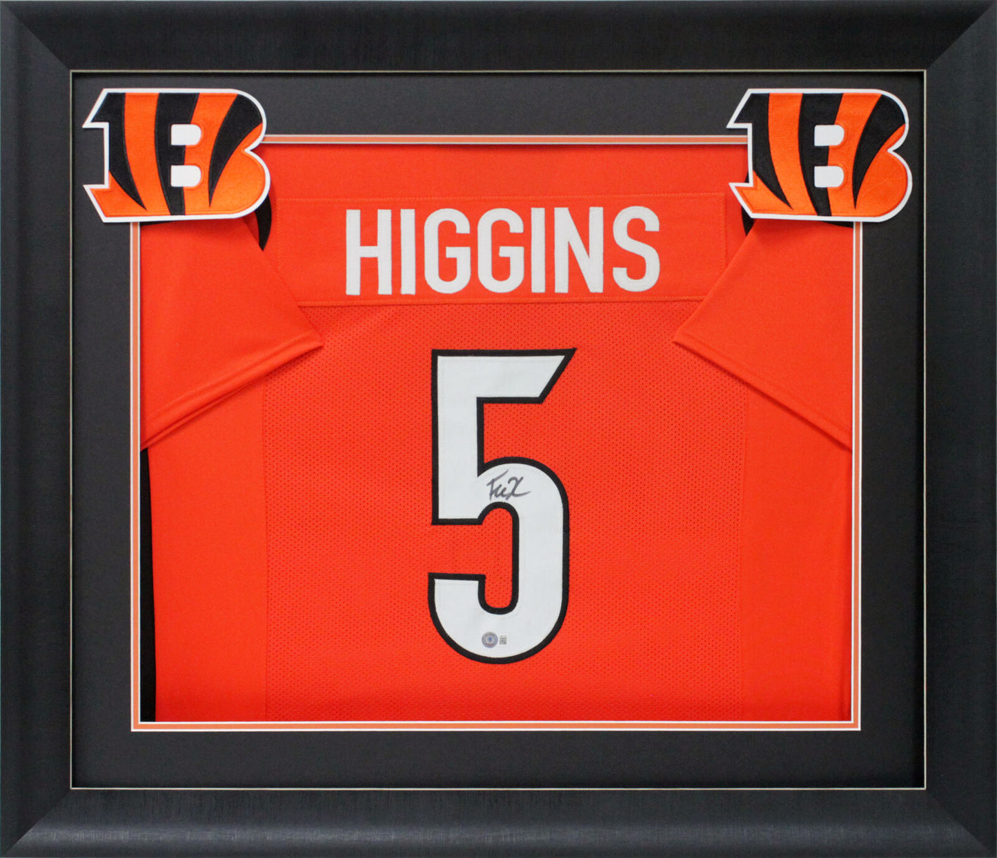 Bengals Tee Higgins authentisch signiertes, gerahmtes Trikot