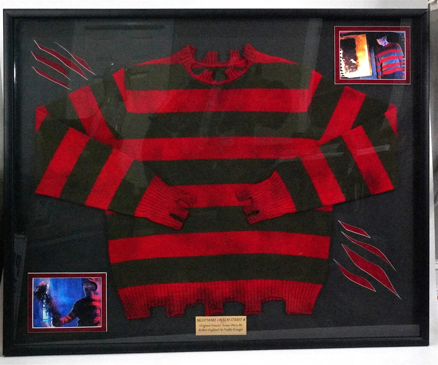 SCREEN WORN Robert Englund Nightmare on Elmstreet Freddy Krueger getragener Pullover