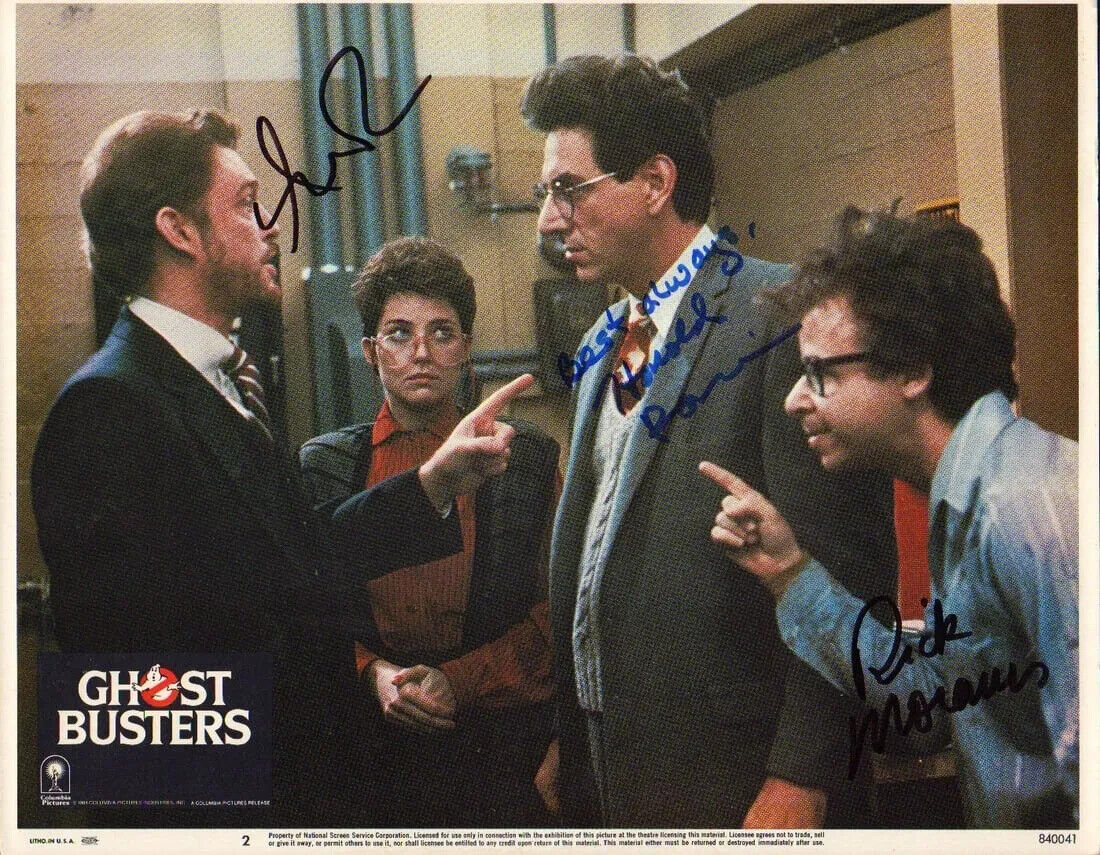 Ghostbusters Cast signiert Original 11x14 Lobbykarte POP COA