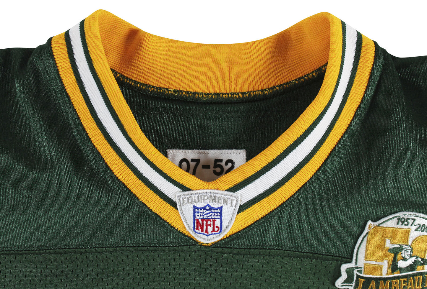 Packers Brett Favre signiertes Spiel gebraucht grün Reebok Trikot BAS & fotomattiert! Game Used 11/18/07 Panthers 17 Pack 31 218 yds 2 TD's