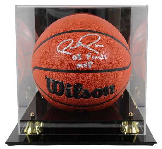 Celtics Paul Pierce ""2008 Finale MVP""  signierter Basketball in Glashülle