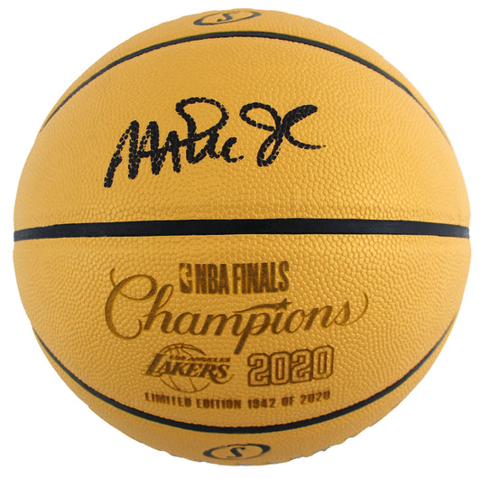 Lakers Magic Johnson signiert 2020 Champion Logo Gold Basketball