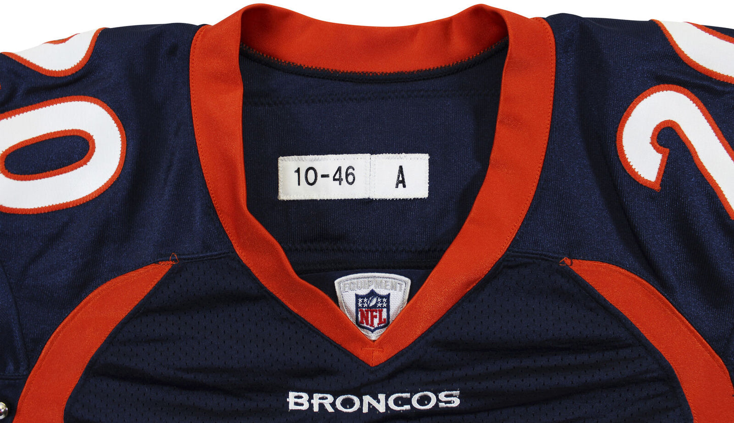 Brian Dawkins "HOF 18 2010 Spiel gebraucht!!" Signiert 2010 GU marineblau Nike Trikot BAS