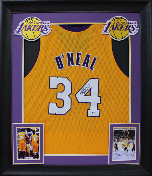 Lakers Shaquille O'Neal signiertes gerahmtes Trikot