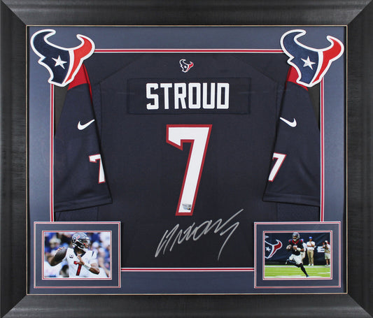 Texans C.J. Stroud authentisch signiertes, gerahmtes Trikot