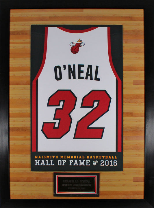 Miami Heat Ruhestand Nummer gerahmte Anzeige / Aus der persönlichen Sammlung von Shaquille O'Neal!