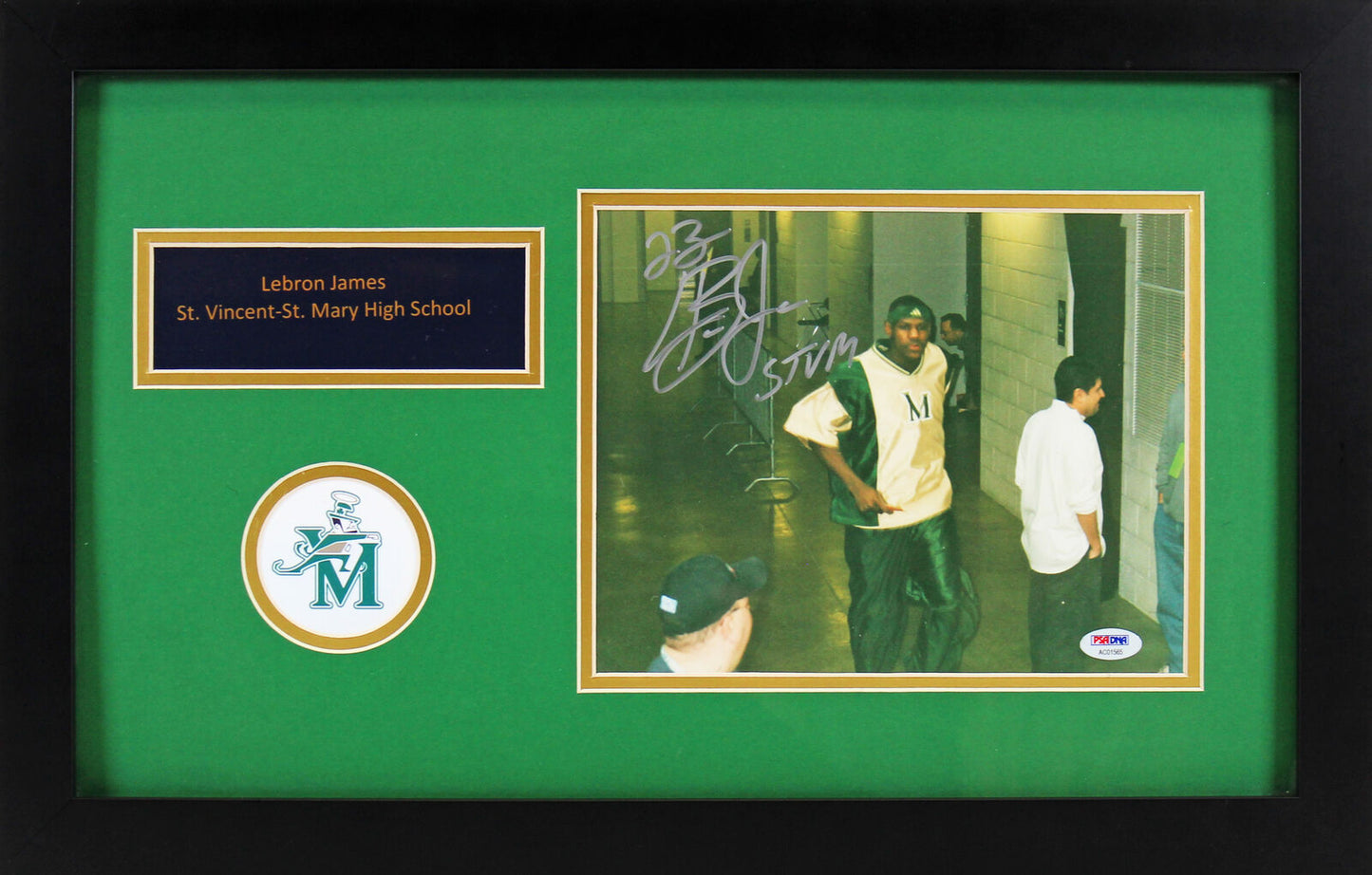 Lakers LeBron James STVM authentisch signiert 20x26CM gerahmtes Foto PSA/DNA