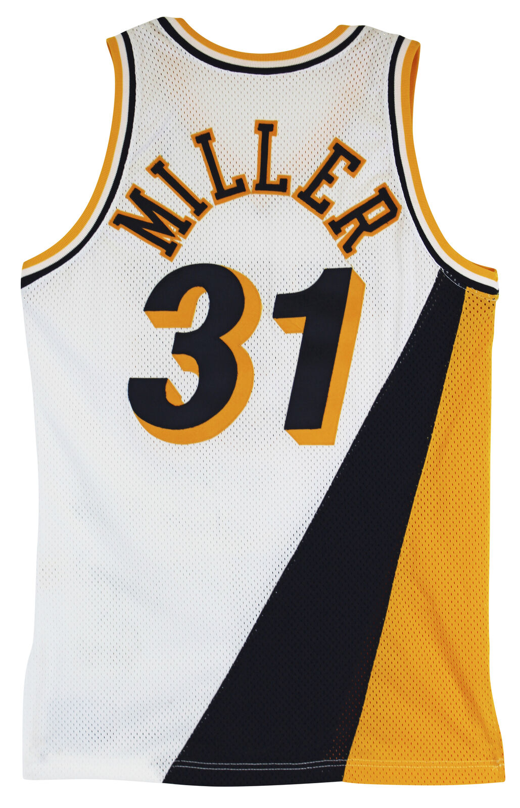 Pacers Reggie Miller ""To Shaq"" signiertes Spiel getragenes 1993-94 Champion Trikot BAS